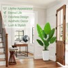 Artificial Bird of Paradise Tree , Faux Bird of Paradise Tree with Tall White Planter, Ideal for Home Decor and Housewarming Gift - 4 of 4