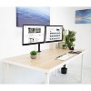 Mount-It! Dual Monitor Mount | Double Monitor Desk Stand | Interchangeable C-Clamp & Grommet Base | Heavy Duty Height Adjustable Arms Fit 19 - 32 in. - 2 of 4