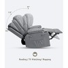 Jojoka Leather Recliner Chair, Manual Recliner w/Comfortable Arms and Cup Holders for Living Room - 3 of 4