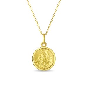 Girls' First Communion Gold Plated Sterling Silver Pendant/Necklace - In Season Jewelry - 1 of 2