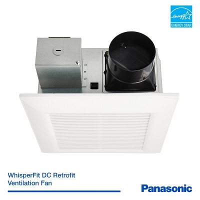 White Energy Star Retrofit Bathroom Ceiling Exhaust Fan