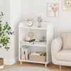 AZL1 Life Concept Decorative Bookshelf Three Tier Kids Bookcase Children Book Display Toy Storage Organizer for BedRoom, White, 22.05"*11.81"*30.71" - 2 of 4