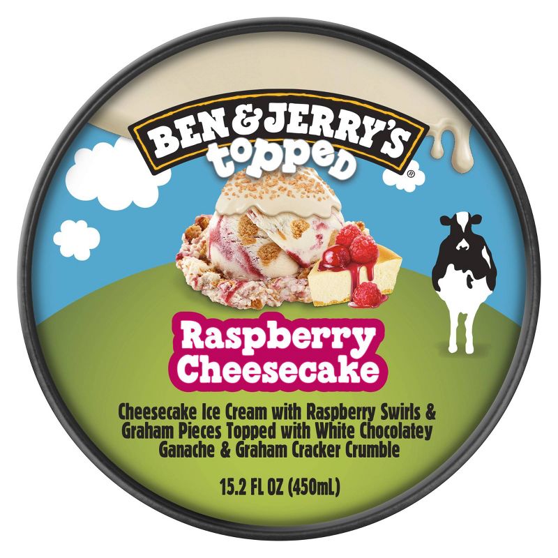Ben &#38; Jerry&#39;s Topped Raspberry Cheesecake Ice Cream - 15.2oz, 5 of 8