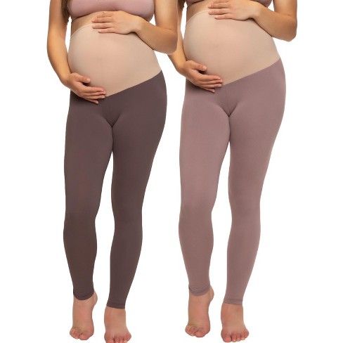Felina Women's Velvety Soft Maternity Leggings For Women - Yoga Pants For  Women, Maternity Clothes - (2-pack) (big City, X-large) : Target