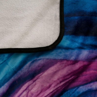 Coraline Fleece Throw Blanket with Sherpa Lining, 45 x 60 Inches