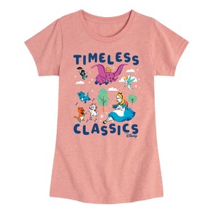 Girls' - Disney - Timeless Classics Fitted Short Sleeve Graphic T-Shirt - 1 of 4