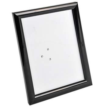 Azar Displays Counter Snap Poster Frame 8.5" x 11" Portrait/Landscape Sign Holder with Plastic Frame, 4-Pack, Black