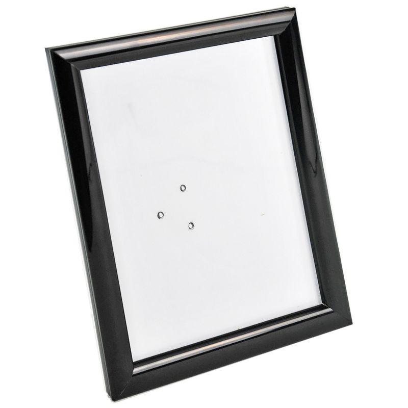Azar Displays Counter Snap Poster Frame 8.5" x 11" Portrait/Landscape Sign Holder with Plastic Frame, 4-Pack, Black, 1 of 9
