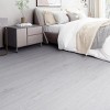 SEVOBAL Carpet Tiles 2FT*16.4FT Peel and Stick Vinyl Flooring Wood Grain Waterproof Durable for Bathroom and Kitchen, Gray, 23.79"*3.9"*3.9" - 4 of 4