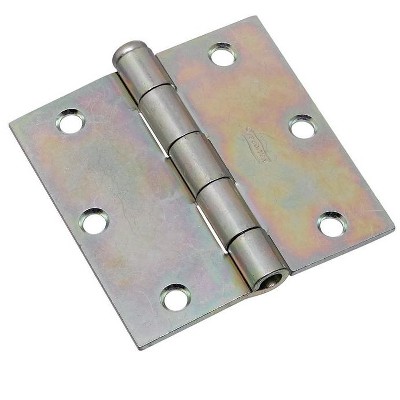 National Hardware 3-1/2 in. L Zinc-Plated Broad Hinge 2 pk