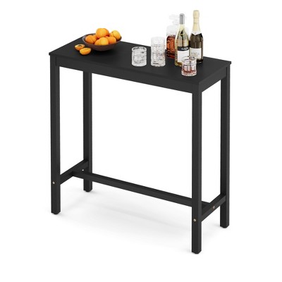 Arceso Bar Table, Counter Bar Height Pub Table, Rectangular Acacia Wood High Top Kitchen Dining Table, Indoor Use