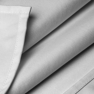 Silver Stain-Resistant Rectangular Polyester Tablecloth for Weddings