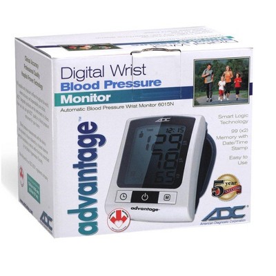 Mabis One Size Fits Most Cuff Wrist Home Automatic Digital Blood Pressure  Monitor 1-tube Black 1 Each : Target