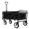 Grungis Foldable Shopping Cart with Strapping System,Beach Cart with All-Terrain Wheels,Utility Cart for Camping,Shopping,Sports,Gardening - 4 of 4