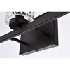 Elegant Lighting Cassie 3 lights bath sconce in black with clear shade - 4 of 4