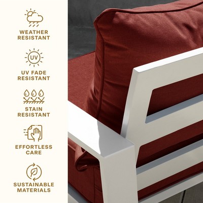 Stripe Brick Outdoor Deep Seating Cushion Set