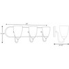 Progress Lighting Gather Collection 3-Light Bath Bracket, Polished Chrome, Etched Glass Shade - 2 of 4