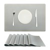 Unique Bargains Dining Room Heat Resistant Modern Faux Leather Placemats 18 x 12 Inches 6 Pcs - 3 of 4