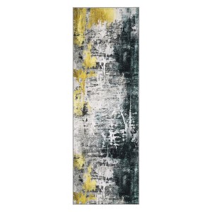 COZONY Paisley Print Mat Rug Carpet, Non-Slip Low Pile Machine Washable Floor Covering for Living Room Bedroom Entryway - 1 of 4