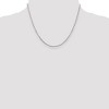 Black Bow Jewelry 2.25mm Sterling Silver Solid Flat Rope Chain Necklace - 2 of 4