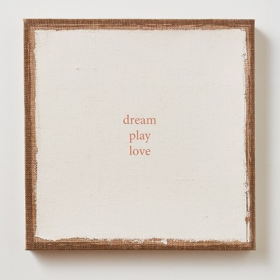 tagltd Dream Play Love Wall Art 14 x 1.18 x 14 Inches.
