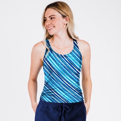 Women's Calypsa Maya Tankini Swim Top With Removable Cups
