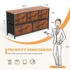 RISOKEYS Classic Wide Fabric Closet Dresser,with Storage Drawers, Chests Organizer,TV Stand with Metal Frame for Clothes,Living Room,Hallway - 3 of 4