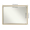 Amanti Art Incline Beveled Wood Framed Bathroom Vanity Wall Mirror - 3 of 4