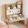 Tribesigns Wooden Kids Desk Study Table with Drawers & Hutch for Children Aged 5-12, Present for Boys & Girls Bedroom - 2 of 4