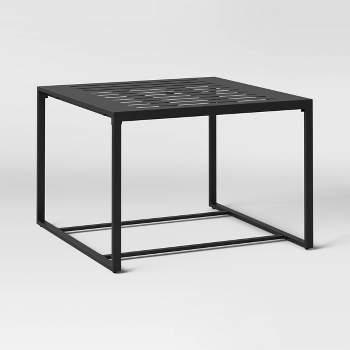Henning 4 Person Rectangle Patio Dining Table - Black - Threshold™