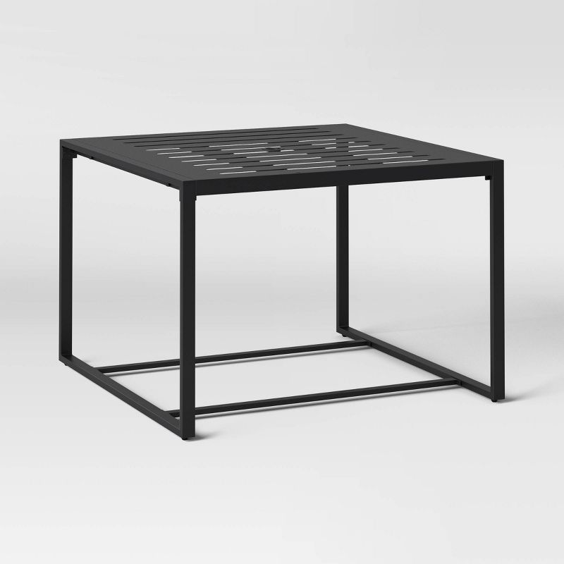 Henning 4 Person Rectangle Patio Dining Table - Black - Threshold&#8482;, 1 of 6