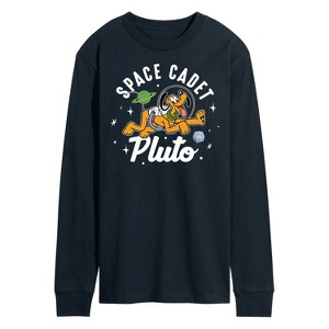 Men's - Disney - Space Cadet Pluto Long Sleeve Graphic T-Shirt - 1 of 4