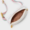 Girls' Heart Print Fanny Crossbody Bag - Cat & Jack™️ White: Adjustable Strap, Lightweight Miniature Design, Woven Polyester - 3 of 4