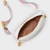 Girls' Heart Print Fanny Crossbody Bag - Cat & Jack™️ White - image 3 of 4