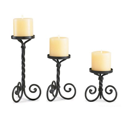 Park Designs Scroll Pillar Holder Set of 3