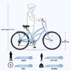 YONWAY 26 Inch Beach Cruiser Bike, 7 Speed Cruiser Bike with High Carbon Steel Dual V-Brakes Commuter Bike for Women Men - 4 of 4