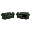 LOVMOR Living Room Furniture Sets, 2-Piece Upholstered Sofa Set, Modern Loveseat Sofa Setwith Storage Space Under Seats, Adjustable Arms and Back - 4 of 4