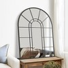 Wooakway Black/Gold Accent Wall Mirror Bathroom/Vanity Mirror Overmantal Mirror Overmantel Mirror for Living Room Bedroom Entryway - 2 of 4