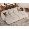 Belffin Oversized Modular Sectional Sleeper Couch, Corduroy Luxury Sectional Sofa with Storage Ottoman for Living Room - 4 of 4