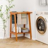 Tangkula Freestanding Towel Rack for Bathroom w/ Storage Shelf for Poolside Living Room - 4 of 4