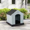 Tangkula Dog House Pet Puppy Shelter Waterproof Indoor/Outdoor Ventilate Gray - 4 of 4