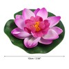 Unique Bargains Artificial Lotus Flower for Garden Ponds Pool Decor 3 Pcs - 4 of 4
