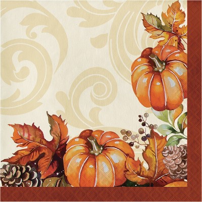 48ct Autumn Wreath Napkins
