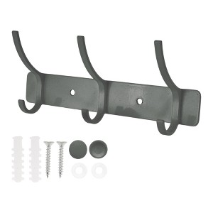 Unique Bargains Wall Mount Coat Rack with Hooks Used for Hanging Hat Towel Bathrooms - 1 of 4