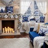 LISM 18x18 Inches Blue Christmas Throw Pillow Covers Polyester Pillow Case Set of 6 - 3 of 4