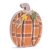 Melrose Harvest Plaid Pumpkin Decor (Set of 2) - image 2 of 3