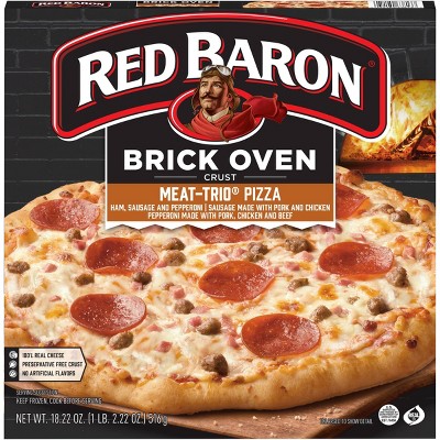 Red Baron Brick Oven Meat Trio Frozen Pizza - 18.22oz