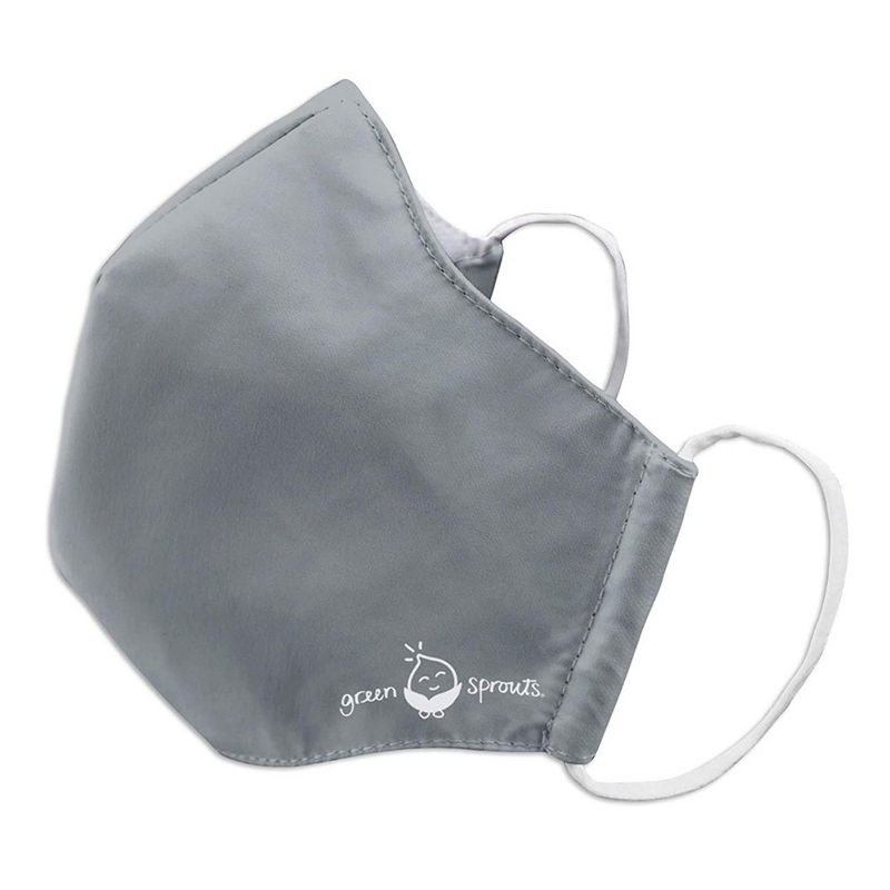 Green Sprouts Gray Reusable Adult Face Mask Medium - 1 ct, 3 of 4