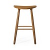 Maven Lane Luna Backless Wooden Kitchen Bar Stool 30" - 2 of 4