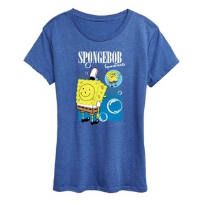 Women's - Spongebob Squarepants - Bubbles Short Sleeve Graphic T-Shirt - 1 of 4